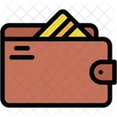 Wallet With Card Sticking Out Money Casino Icon