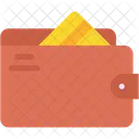 Wallet With Card Sticking Out Money Casino Icon