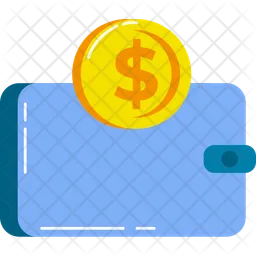 Wallet with Coin  Icon