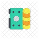 Wallet With Coins  Icon