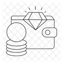 Wallet with money  Icon