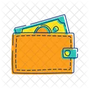 Wallet with money  Icon