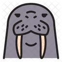 Walrus Wildlife Beach Icon