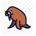 Walrus Marine Animal Pinniped Icon