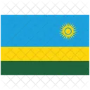 Flagge Land Ruanda Symbol