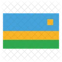 Ruanda Landesflagge Flagge Symbol