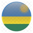 Ruanda Land Flagge Symbol