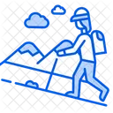 Wandern Trekking Spazierengehen Symbol