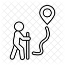 Gehweg  Symbol