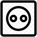 Wandsteckdose Steckdose Elektronisch Symbol