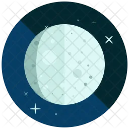 Waning crescent moon  Icon
