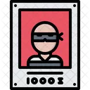 Wanted Notice Criminal Icon