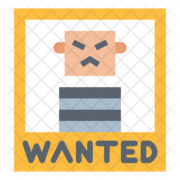 Wanted Icon - Download in Flat Style