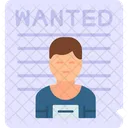 Wanted Poster Criminal Icon