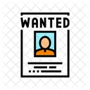 Wanted Poster Crime Icon