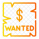 Wanted Paper Poster Icon