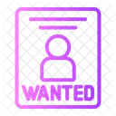 Wanted Poster Criminal Icon