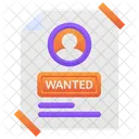 Wanted Wanted Poster Thief Banner Icon