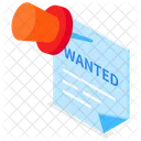 Wanted Note  Icon