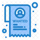 Wanted Person Wanted Criminal Wanted Icon