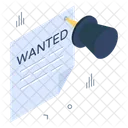 Wanted Poster Wanted Paper Document Icon