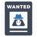 Wanted Poster Criminal Poster Criminal Banner Icon