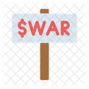 War Board Sign Icon