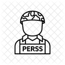 War Correspondent Conflict Reporting Combat Journalist Icon