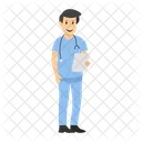 Ward Boy Male Nurse Medical Assistant Icon