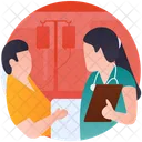 Ward Checking Patient Checking Patient Care Icon
