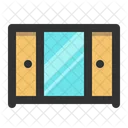 Wardrobe Cupboard Mirror Icon