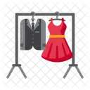 Wardrobe Dresses Hanging Cupboard Icon