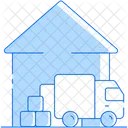 Ware House Logistics Warehouse Icon