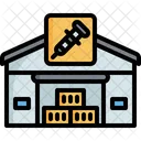 Warehouse Package Manufacturing Icon
