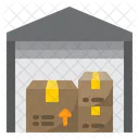 Warehouse Distribution Shipping Icon