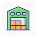 Warehouse Storage House Delivery Boxs Icon