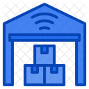 Warehouse Iot Internet Things Stock Delivery Factory Icon