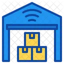 Warehouse Iot Internet Things Stock Delivery Factory Icon