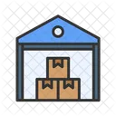 Warehouse Boxes Storage Icon