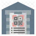 Warehouse Cargo Qr Code Icon