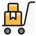 Warehouse Cart Package Ribbon Streamline Ultimate Icon