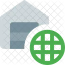 Warehouse Globe  Icon