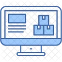 Warehouse Cloud Server Computer Icon