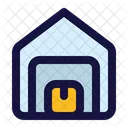 Warehouse Stock Shipping Icon