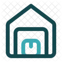 Warehouse Stock Shipping Icon