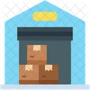 Warehouse Stock Shipping Icon