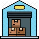 Warehouse Stock Shipping Icon
