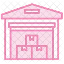 Warehouse Duotone Line Icon Icon