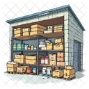 Warehouse Storage Delivery Icon
