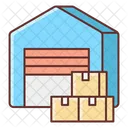 Warehouse Godown Storage House Icon